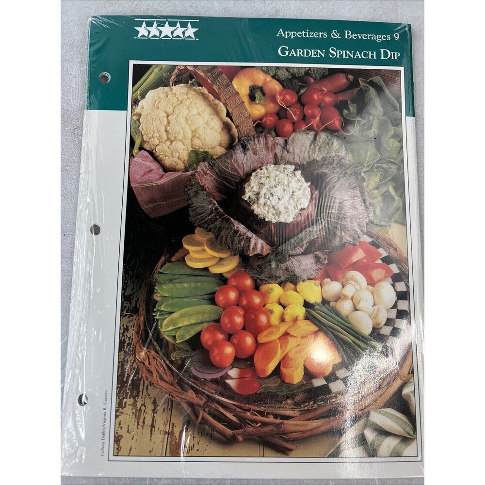 Vintage Southern Living Five Star Recipes Appetizer &â Beverage 9 In Wrapper